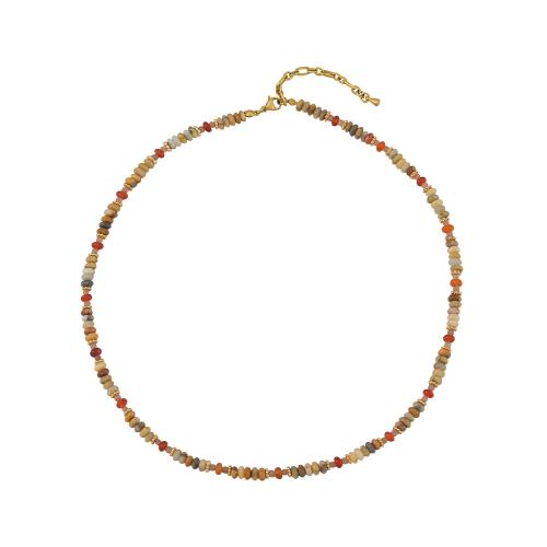 Brass Ensemble de bijoux, laiton, avec agate folle & agate rouge & Acier inoxydable 304, fait à la main, styles différents pour le choix & pour femme, multicolore, Vendu par PC