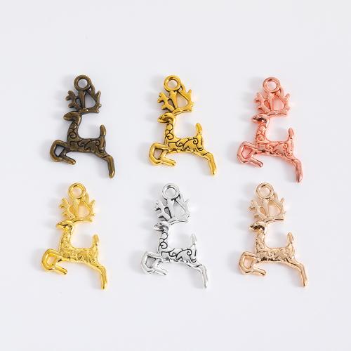 Tibetan Style Animal Pendants, Deer, plated, DIY, more colors for choice, 23.50x13x2mm, 100PCs/Bag, Sold By Bag