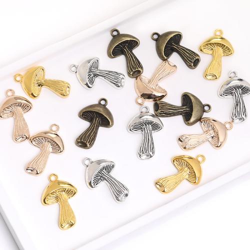 Tibetan Style Pendants, mushroom, plated, DIY, more colors for choice, 29x18x1mm, 100PCs/Bag, Sold By Bag