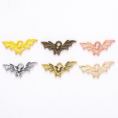 Pendentifs animaux en alliage de zinc, Chauve-souris, Placage, DIY, plus de couleurs à choisir, 9x21x2mm, 100PC/sac, Vendu par sac