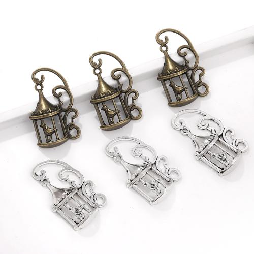 Tibetan Style Pendants, Cage, plated, DIY, more colors for choice, 20x34x5mm, 100PCs/Bag, Sold By Bag