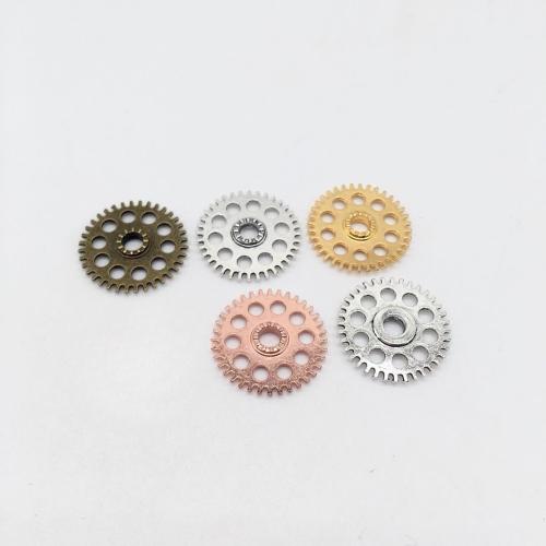 Tibetan Style Pendants, Gear Wheel, plated, DIY, more colors for choice, 26x26x3.50mm, 100PCs/Bag, Sold By Bag