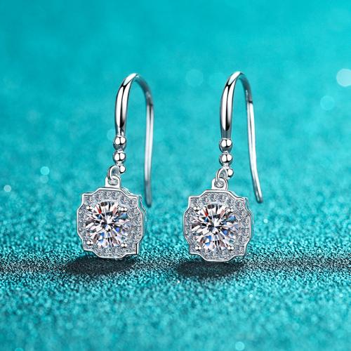 925 Sterling Silver Drop Earring, Geometrical Pattern, different styles for choice & for woman, earring length 15-25mm, Sold By Pair