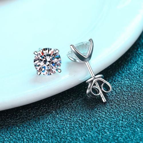 925 Sterling Silver Stud Earring, different styles for choice & for woman, Sold By Pair