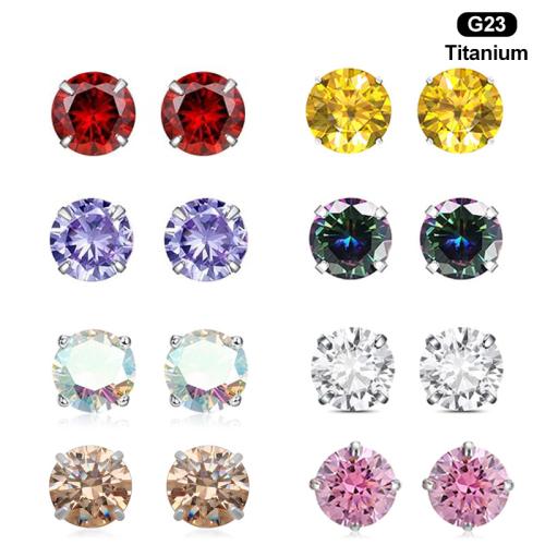 Fashion Personality Body Piercing Jewelry And Accessories, Titanium Alloy, DIY & different size for choice & with cubic zirconia, more colors for choice, Sold By PC