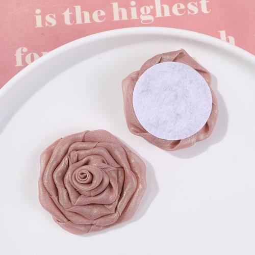 Mobile Phone DIY Decoration, Gauze, Flower, handmade, more colors for choice, 50mm, Sold By PC