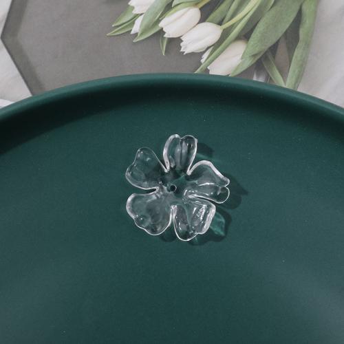 Hair Accessories DIY Findings, Acrylic, Flower, polished, 33mm, Sold By PC