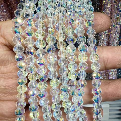 Fashion Glass Beads, DIY & faceted, more colors for choice, 6mm, Approx 98PCs/Strand, Sold By Strand