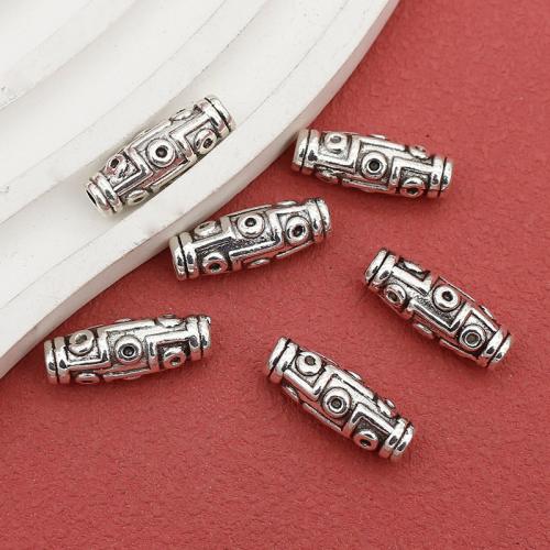 Zink Legierung Perlen Schmuck, Zinklegierung, antik silberfarben plattiert, DIY, frei von Nickel, Blei & Kadmium, 19x7mm, Bohrung:ca. 3mm, ca. 100PCs/Tasche, verkauft von Tasche