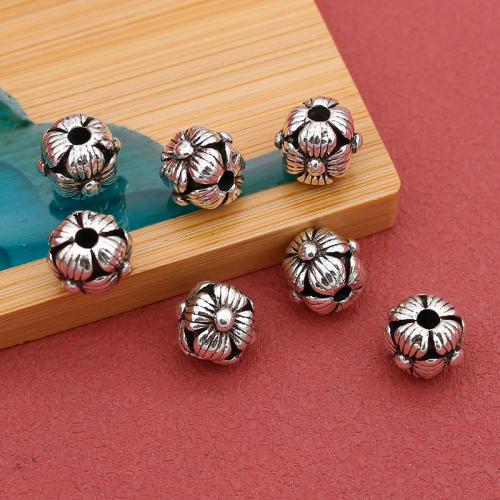 Tibetan Style Jewelry Beads, antique silver color plated, DIY, nickel, lead & cadmium free, 10x10mm, Hole:Approx 2mm, Approx 100PCs/Bag, Sold By Bag