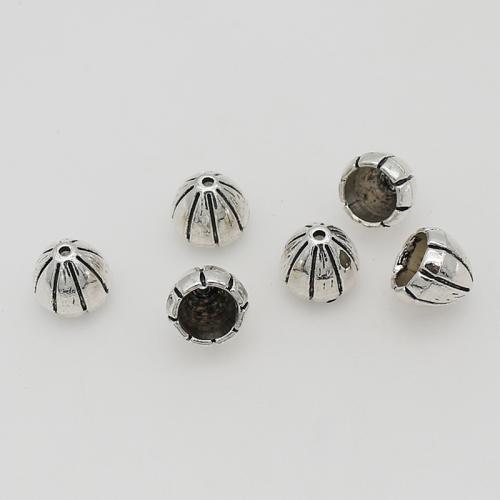 Tibetan Style Bead Cap, antique silver color plated, DIY, nickel, lead & cadmium free, 10x9mm, Approx 100PCs/Bag, Sold By Bag