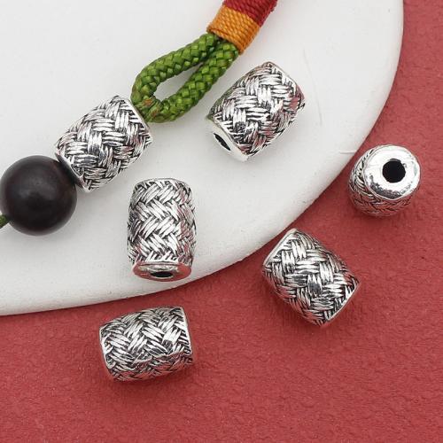 Bijoux de perles en alliage de Zinc , Plaqué de couleur d'argent, DIY, protéger l'environnement, sans nickel, plomb et cadmium, 12x9mm, 100PC/sac, Vendu par sac