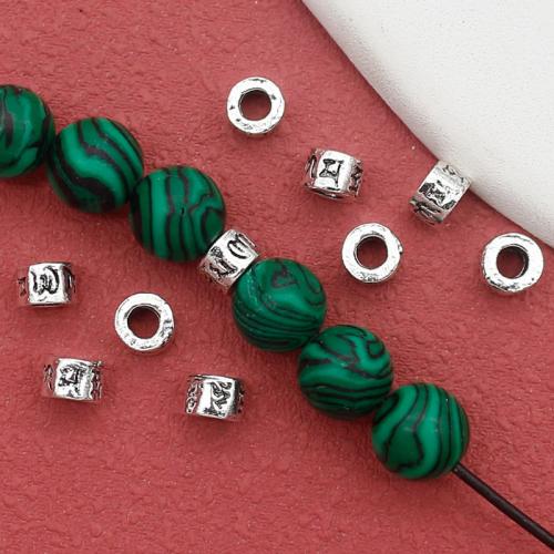 Tibetan Style Jewelry Beads, antique silver color plated, DIY, nickel, lead & cadmium free, 5x3.50mm, 100PCs/Bag, Sold By Bag