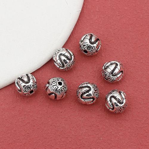 Tibetan Style Jewelry Beads, antique silver color plated, DIY, nickel, lead & cadmium free, 100PCs/Bag, Sold By Bag