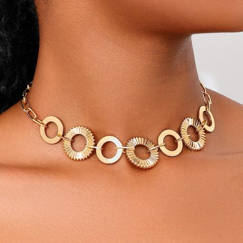 Tibetan Style Jewelry Necklace, plated, for woman, gold, Sold By PC