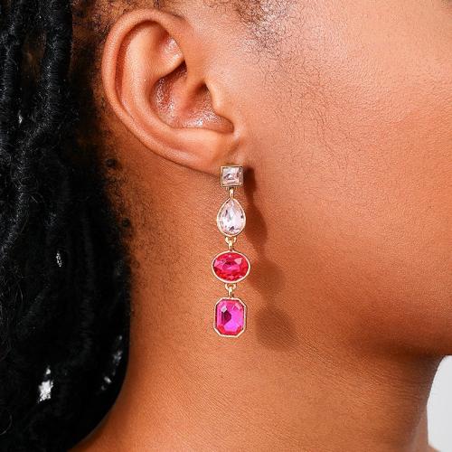 Tibetan Style Stud Earring, with Lampwork, plated, for woman, more colors for choice, Sold By Pair