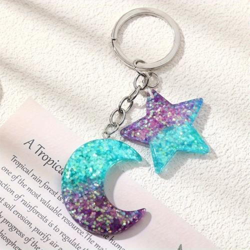 Bag Purse Charms Keyrings Keychains, Resin, portable & multifunctional, more colors for choice, 107mm, Sold By PC