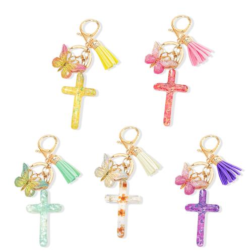 Bag Purse Charms Keyrings Keychains, Resin, with Sequins, portable & multifunctional & epoxy gel, more colors for choice, Sold By PC