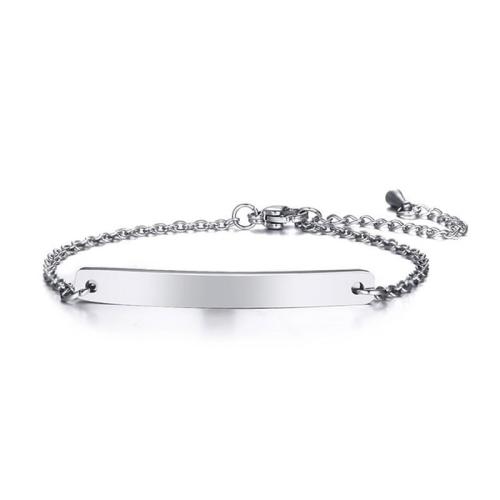 Bijoux bracelet en acier inoxydable, Acier inoxydable 304, avec 4cm chaînes de rallonge, Placage, bijoux de mode & pour femme, plus de couleurs à choisir, Longueur:Environ 17 cm, Vendu par PC