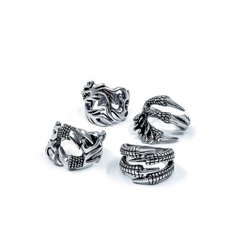 Tibetan Style Finger Ring, plated, Unisex & different styles for choice, silver color, Sold By PC