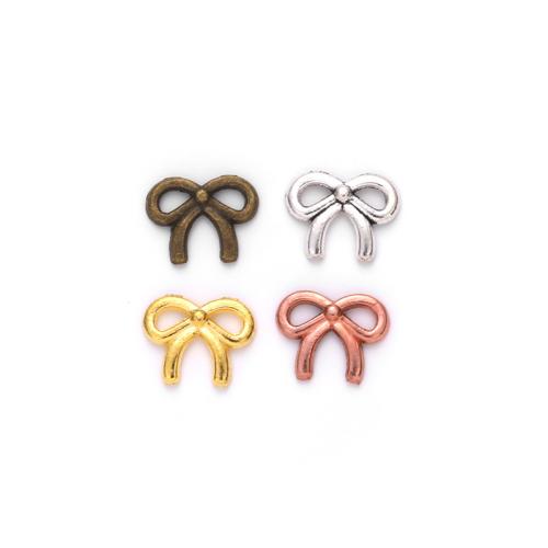 Bowknot Tibetan Style Connector, plated, DIY & 1/1 loop, more colors for choice, 11x9mm, 100PCs/Bag, Sold By Bag