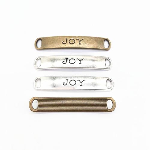 Tibetan Style Connector Bar, plated, DIY & 1/1 loop, more colors for choice, 49x8.50mm, 100PCs/Bag, Sold By Bag