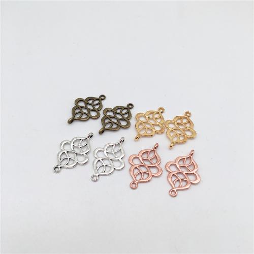 Tibetan Style Connector, plated, DIY & 1/1 loop, more colors for choice, 28x18mm, 100PCs/Bag, Sold By Bag