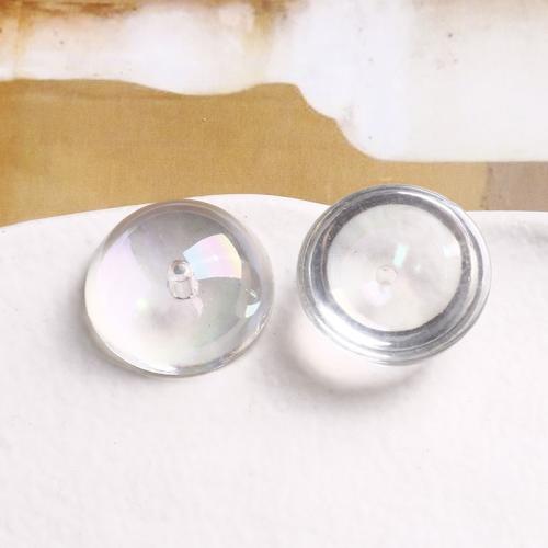 Mobile Phone DIY Decoration, Acrylic, Round, 24x24mm, Sold By PC