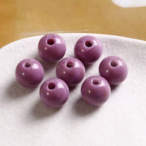 Resin Jewelry Beads, Round, polished, DIY, more colors for choice, 12x12mm, Sold By PC