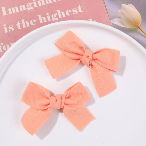 Hair Accessories DIY Findings, Cloth, Bowknot, more colors for choice, 50x80mm, Sold By PC