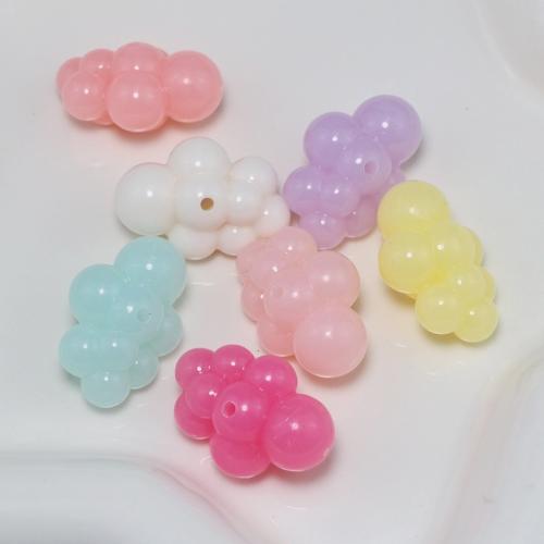 Acrylic Jewelry Beads, Cloud, DIY, more colors for choice, 33x23x17mm, Approx 90PCs/Bag, Sold By Bag