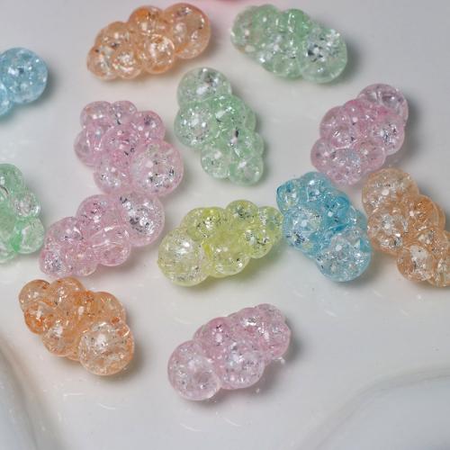 Acrylic Jewelry Beads, Cloud, DIY, mixed colors, 25x18x13mm, Hole:Approx 2mm, Approx 220PCs/Bag, Sold By Bag