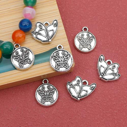 Pendentifs en alliage de zinc, Plaqué de couleur d'argent, DIY & styles différents pour le choix, plus de couleurs à choisir, protéger l'environnement, sans nickel, plomb et cadmium, 100PC/sac, Vendu par sac