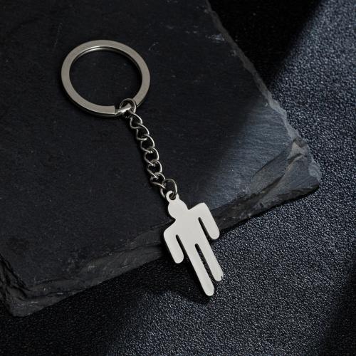 Stainless Steel Key Clasp, 304 Stainless Steel, silver color plated, fashion jewelry, Sold By PC