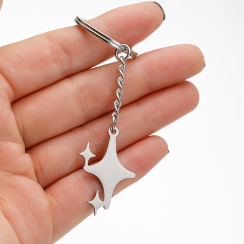 Stainless Steel Key Clasp, 304 Stainless Steel, silver color plated, fashion jewelry, Sold By PC