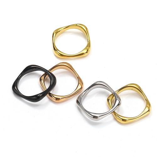 Titanium Steel Finger Ring, plated, fashion jewelry & different size for choice, more colors for choice, Sold By PC