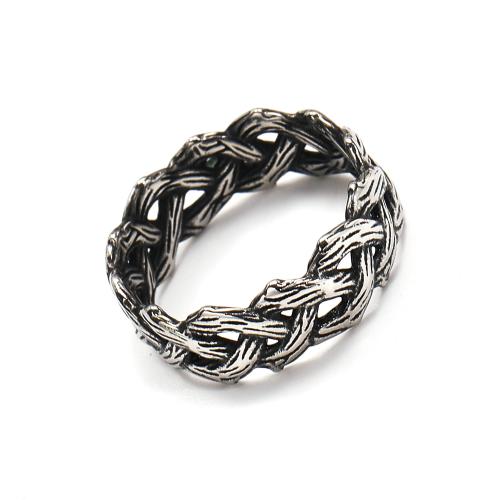 Titanium Steel Finger Ring, silver color plated, fashion jewelry & different size for choice, silver color, Sold By PC