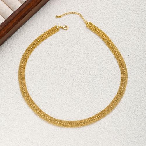 Collier d'acier titane, Placage, pour femme, Or, Vendu par PC