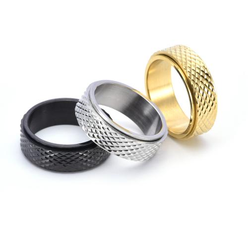 Titanium Steel Finger Ring, plated, different size for choice & for woman, more colors for choice, Sold By PC