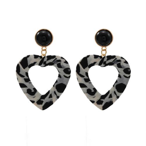 Tibetan Style Stud Earring, with Cloth, vintage & for woman, more colors for choice, Sold By Pair