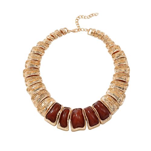 Tibetan Style Jewelry Necklace, with Resin, plated, fashion jewelry & for woman, more colors for choice, Sold By PC