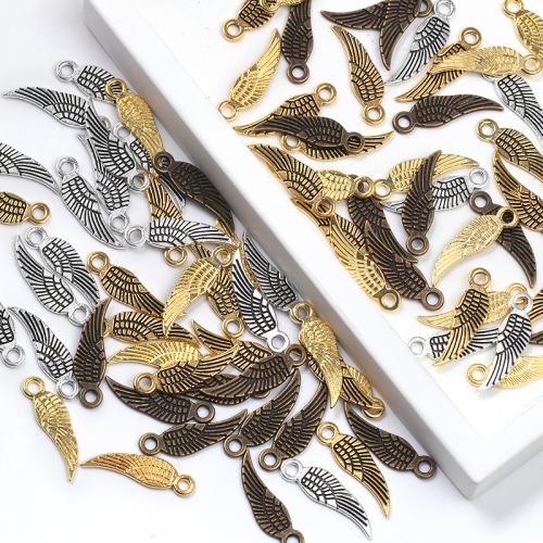 Wing Shaped Tibetan Style Pendants, plated, DIY, more colors for choice, 19x5mm, 100PCs/Bag, Sold By Bag