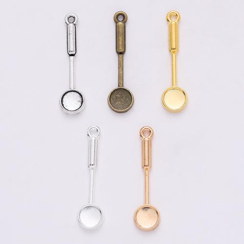 Tibetan Style Pendants, Spoon, plated, DIY, more colors for choice, 22x6mm, 100PCs/Bag, Sold By Bag