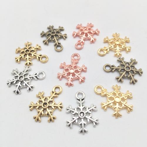 Pendentifs en alliage de zinc, flocon de neige, Placage, DIY, plus de couleurs à choisir, 18x13x2mm, 100PC/sac, Vendu par sac