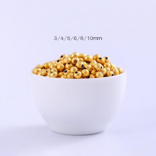 Brass Spacer Beads, Round, gold color plated, DIY & different styles for choice, Sold By PC