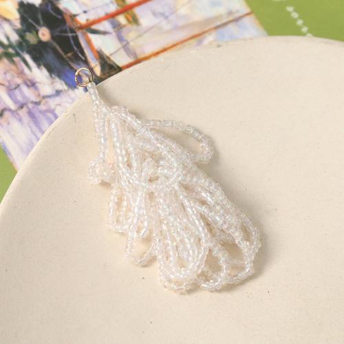 Mobile Phone DIY Decoration, Seedbead, handmade, more colors for choice, 55x50mm, Sold By PC