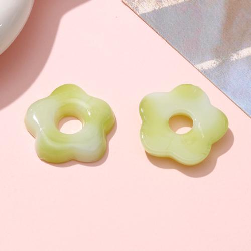 Hair Accessories DIY Findings, Resin, Flower, more colors for choice, 21x21mm, Sold By PC