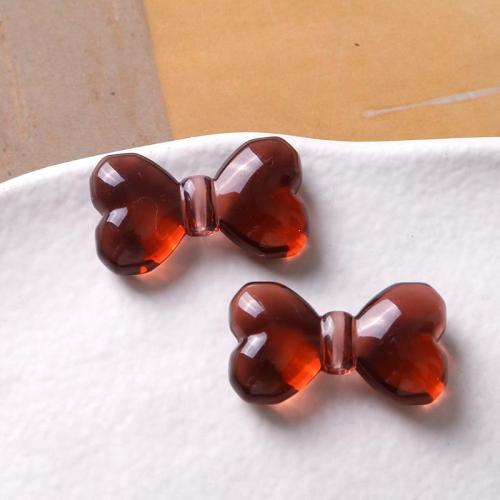 Acrylic Jewelry Beads, Bowknot, polished, DIY, more colors for choice, 31x18mm, Sold By PC