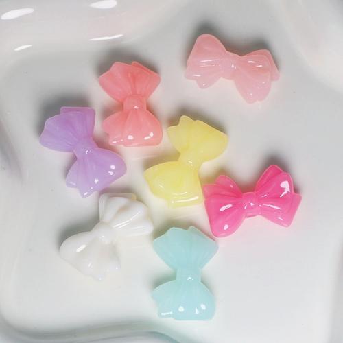 Acrylic Jewelry Beads, Bowknot, DIY, more colors for choice, 31x24x11mm, Approx 140PCs/Bag, Sold By Bag