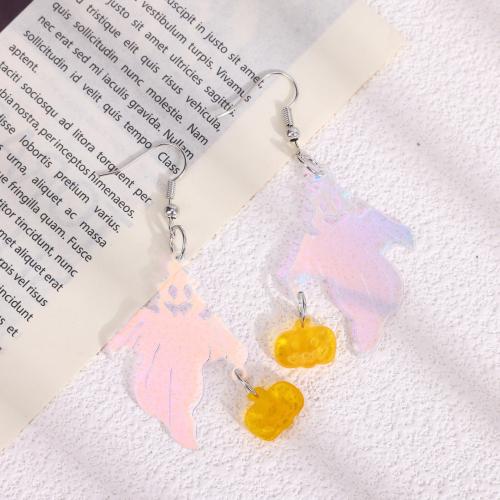 Acrylic Jewelry Earring, Laser & different styles for choice & for woman, more colors for choice, Sold By Pair